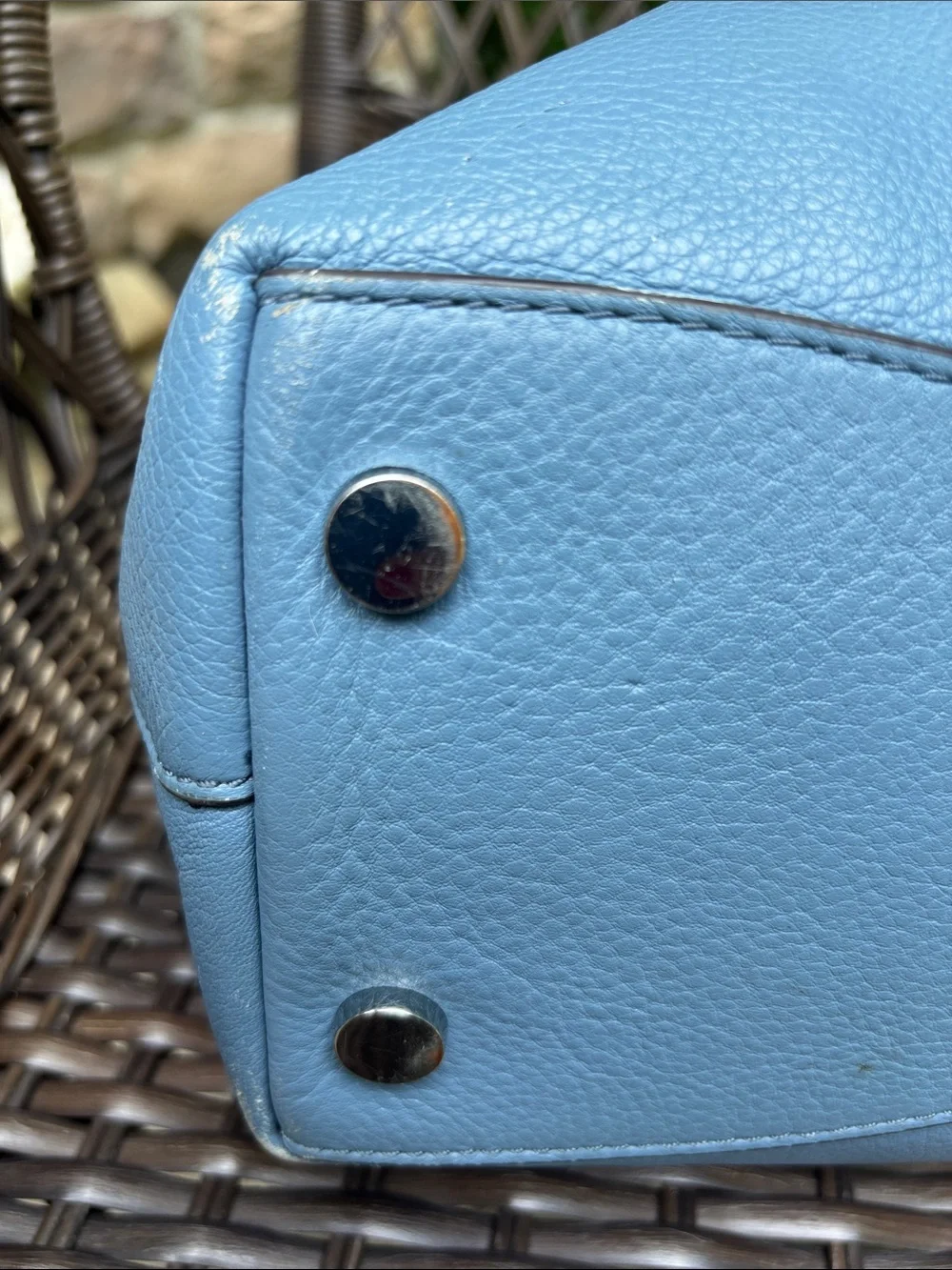 Michael Kors Blue Pebbled Leather Bag Beautiful 🤩 Dustbag included.